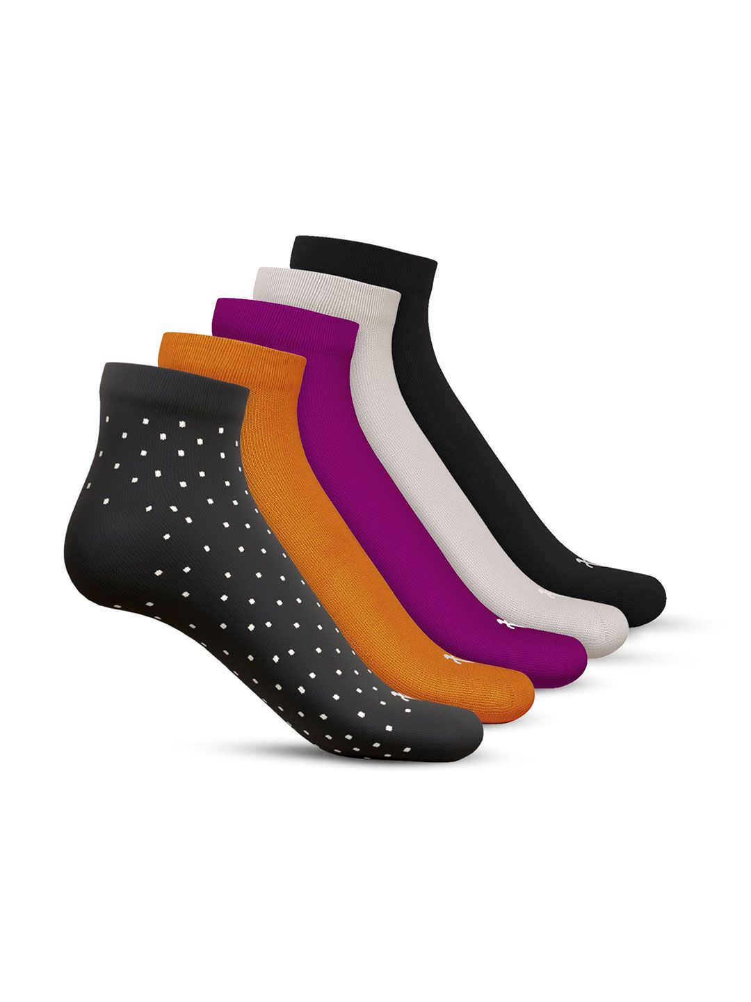 TalkingSox Pack Of 5 Moisture Wicking Ankle Length Socks