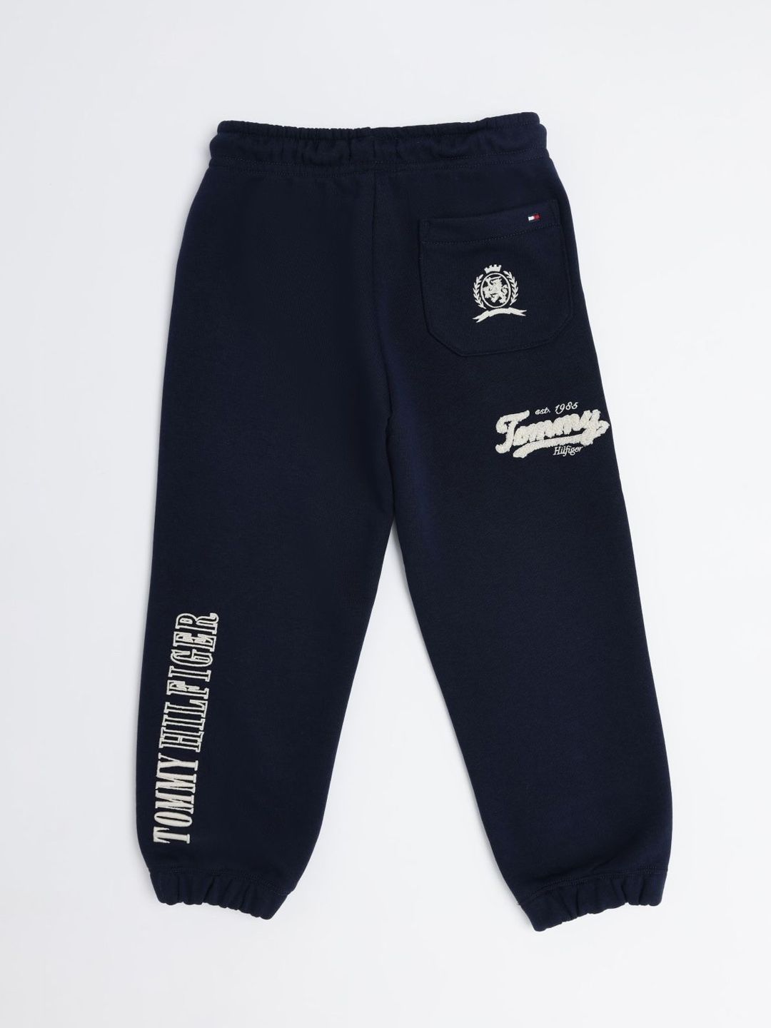 Tommy Hilfiger Boys Logo Printed Relaxed-Fit Mid-Rise Joggers
