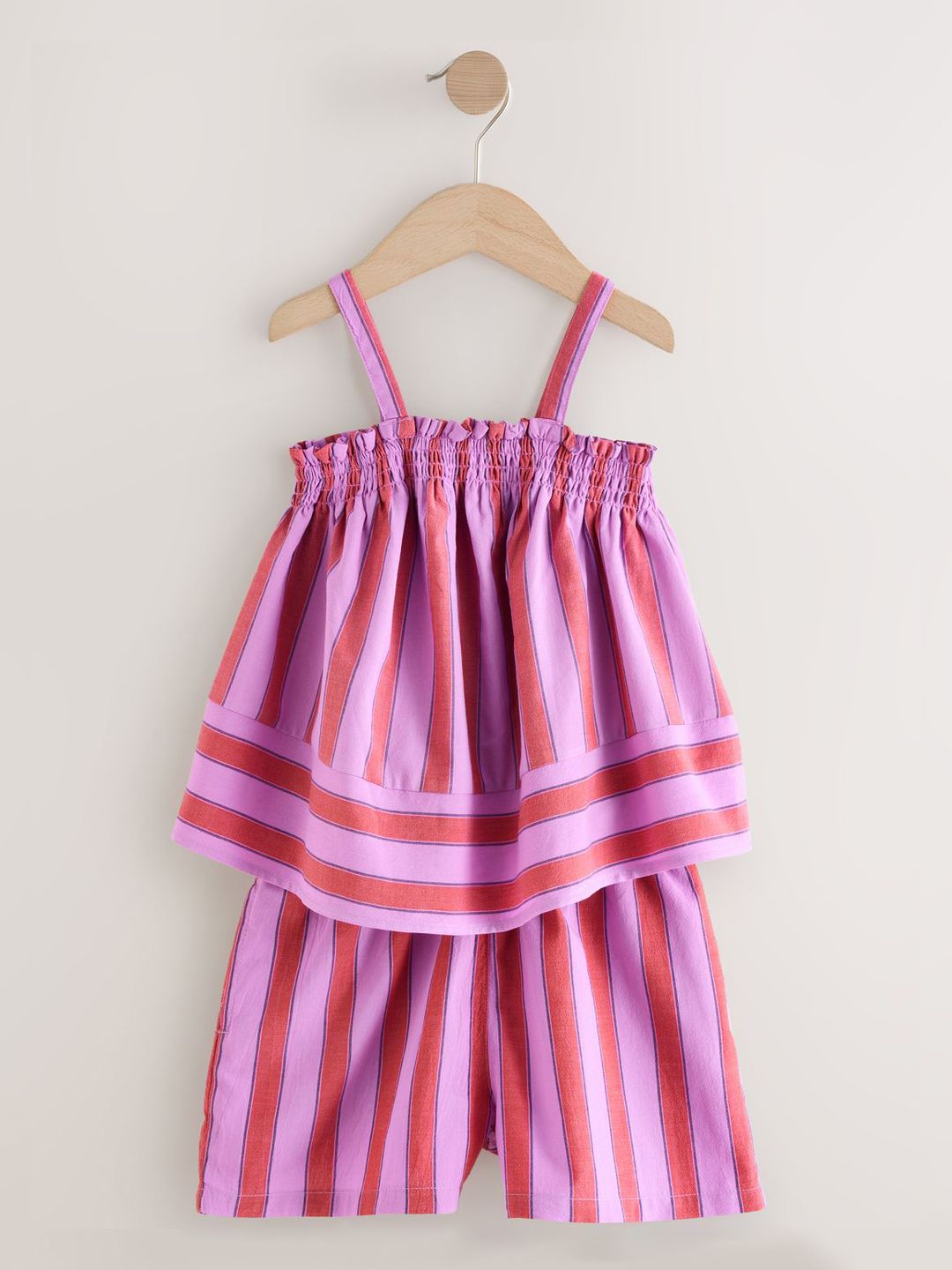 NEXT Girls Striped Pure Cotton Clothing Set