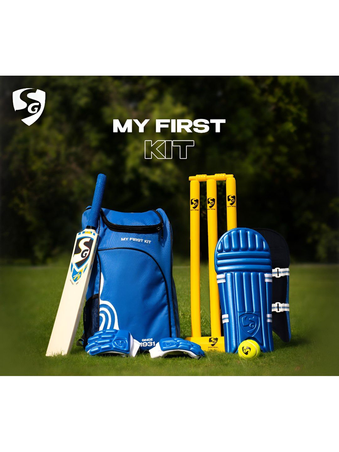 SG SG Kids Willow Wood First Cricket kit