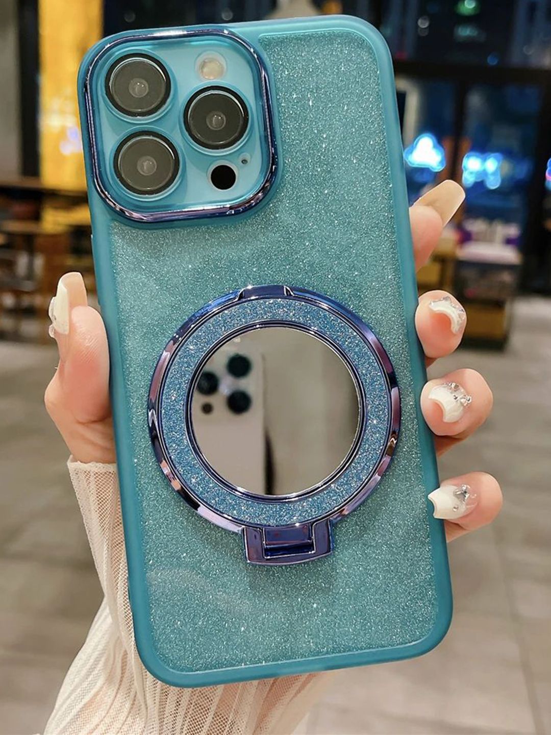 Luxury Kase Quirky Printed iPhone 16 Pro Magnetic Stand Shockproof Back Case