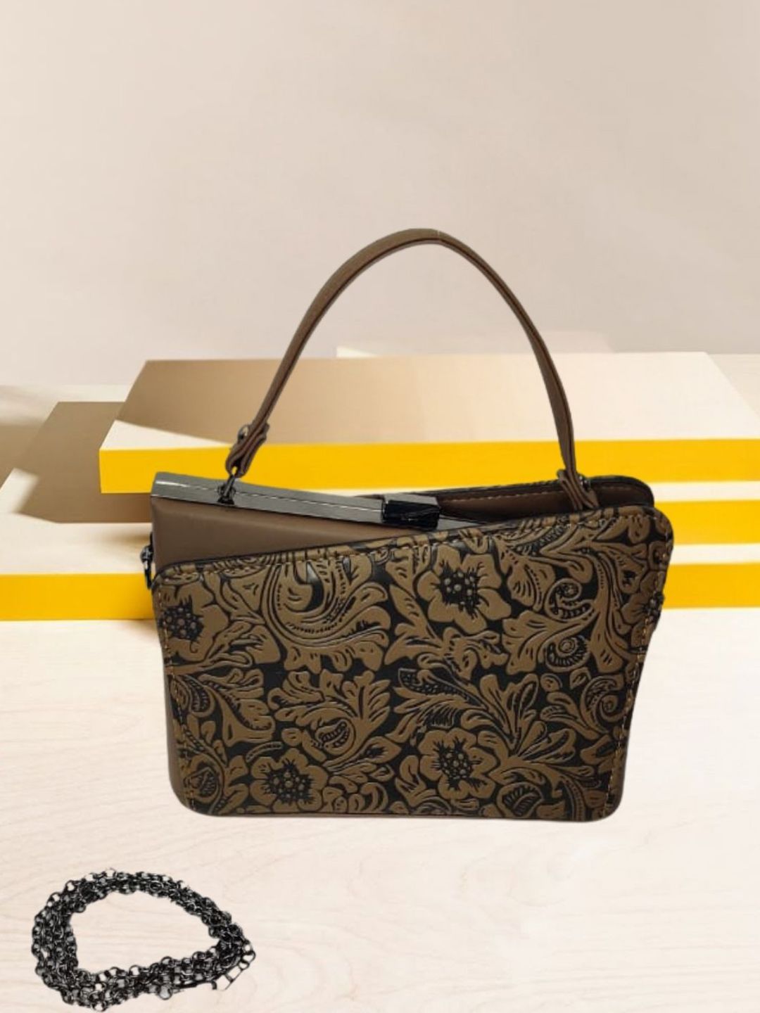 Buy Wenz Women Floral Structured Shoulder Bag - Handbags for Women Buy Wenz Women Floral Structured Shoulder Bag - Handbags for Women