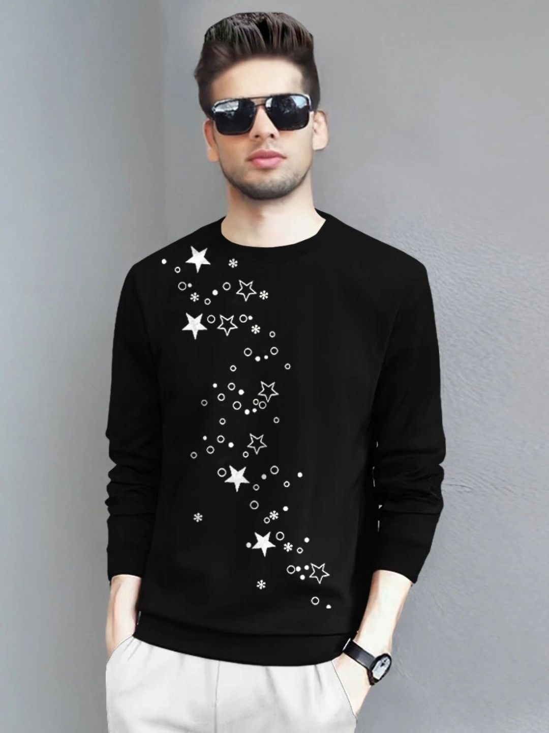 TRIPR Graphic Printed Round Neck T-shirt