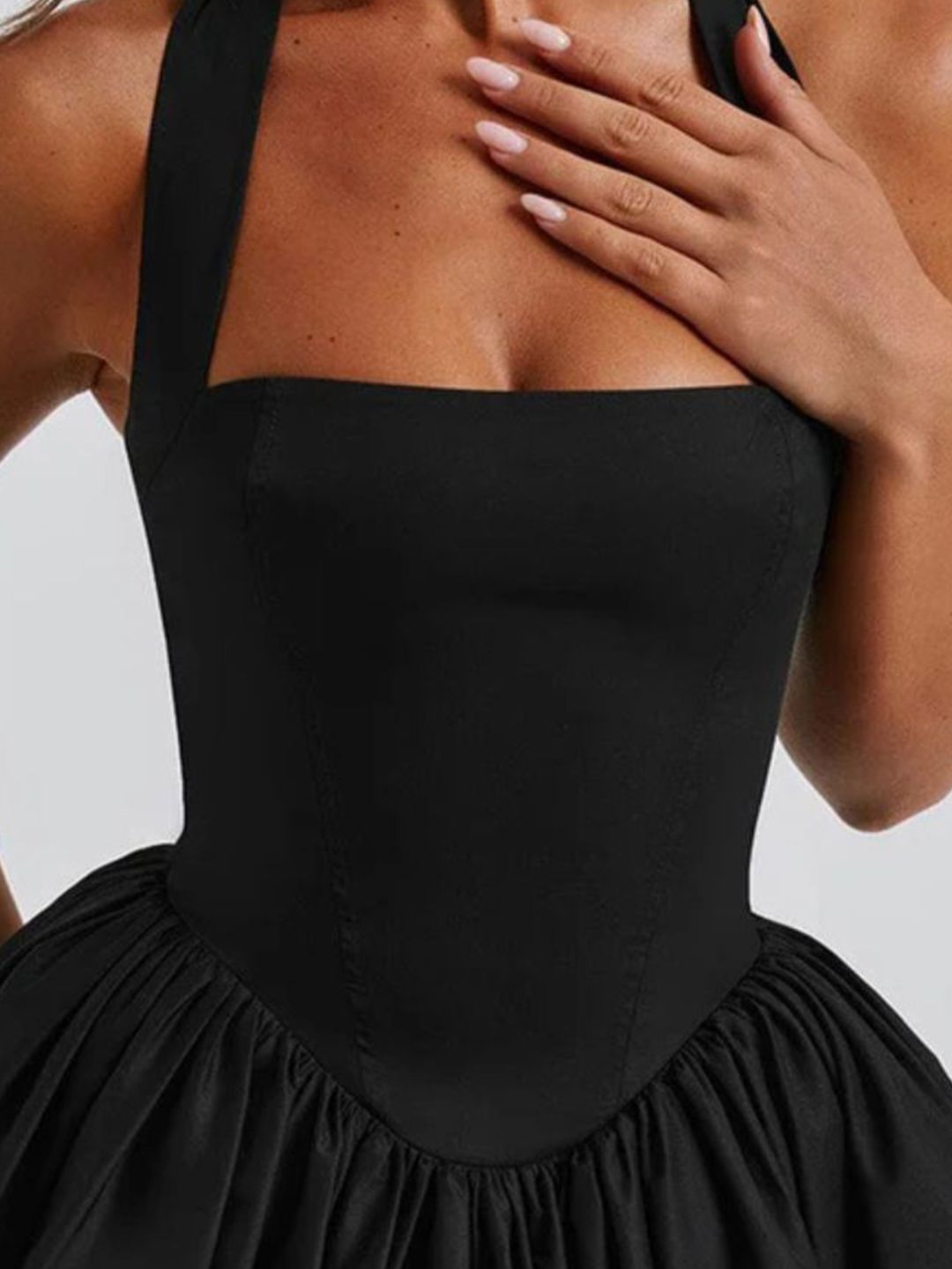 Buy Fragancia Halter Neck Balloon Mini Dress - Dresses for Women