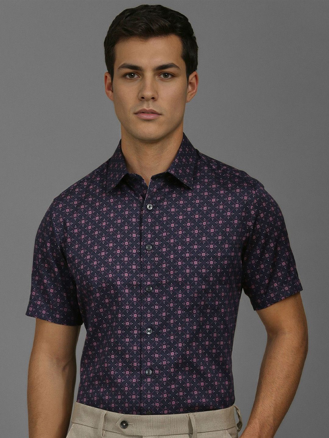 Louis Philippe Louis Philippe Men Slim Fit Printed Formal Shirt