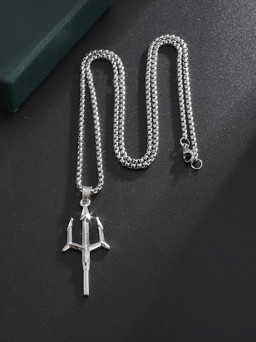 BEYTER Shiv Trishul Pendants With Chains