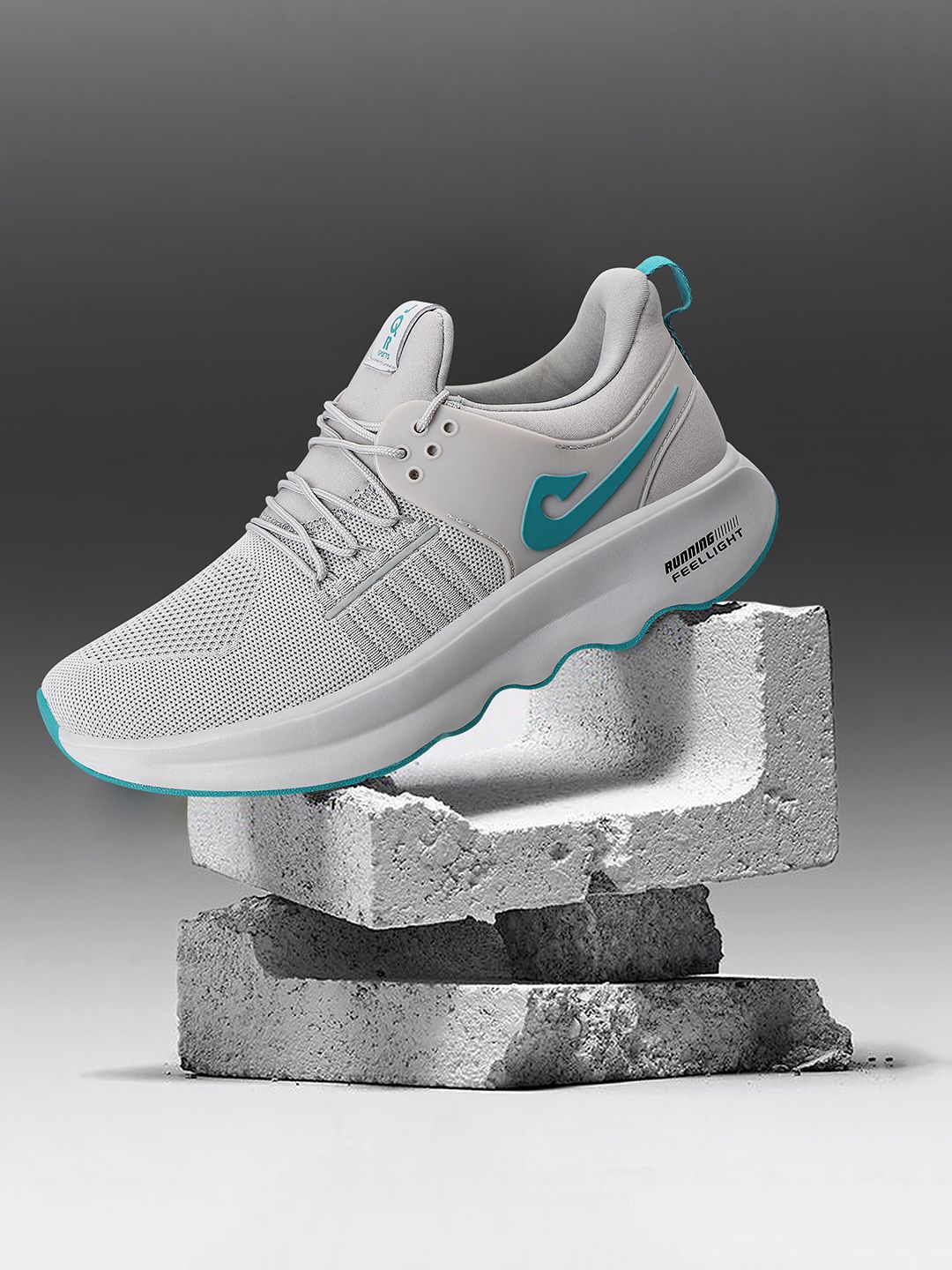 JQR Men Lace-Ups All-Rounder Mesh Running Shoes