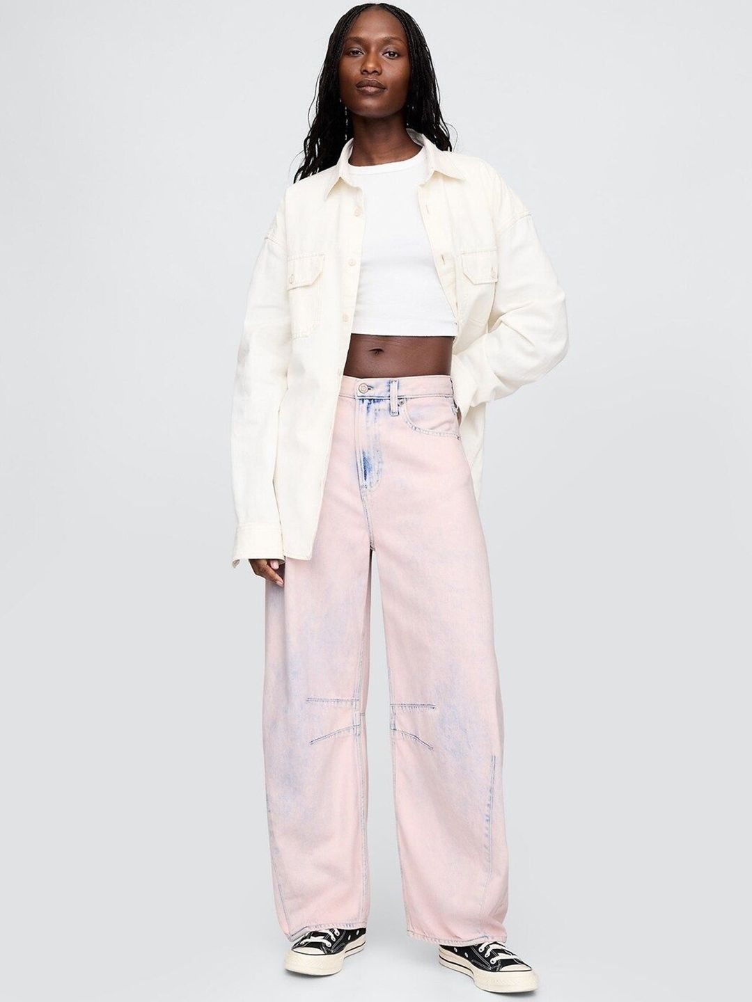 Mid-Rise Relaxed Fit Lightly Washed Regular Jeans
