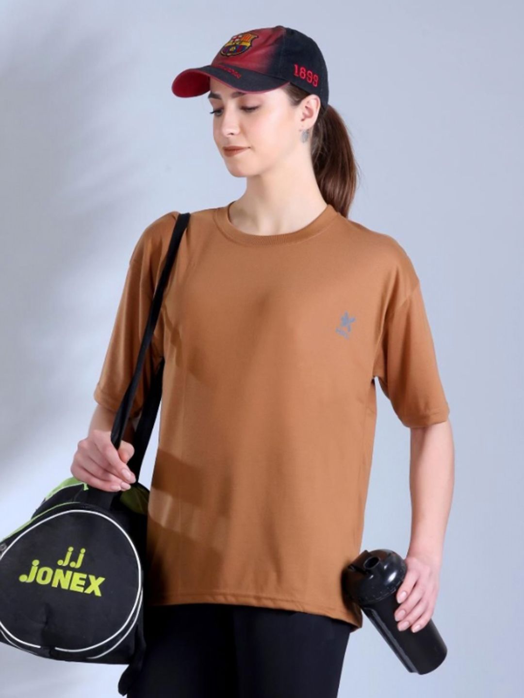 HRX by Hrithik Roshan Women Drop-Shoulder Sleeves T-shirt