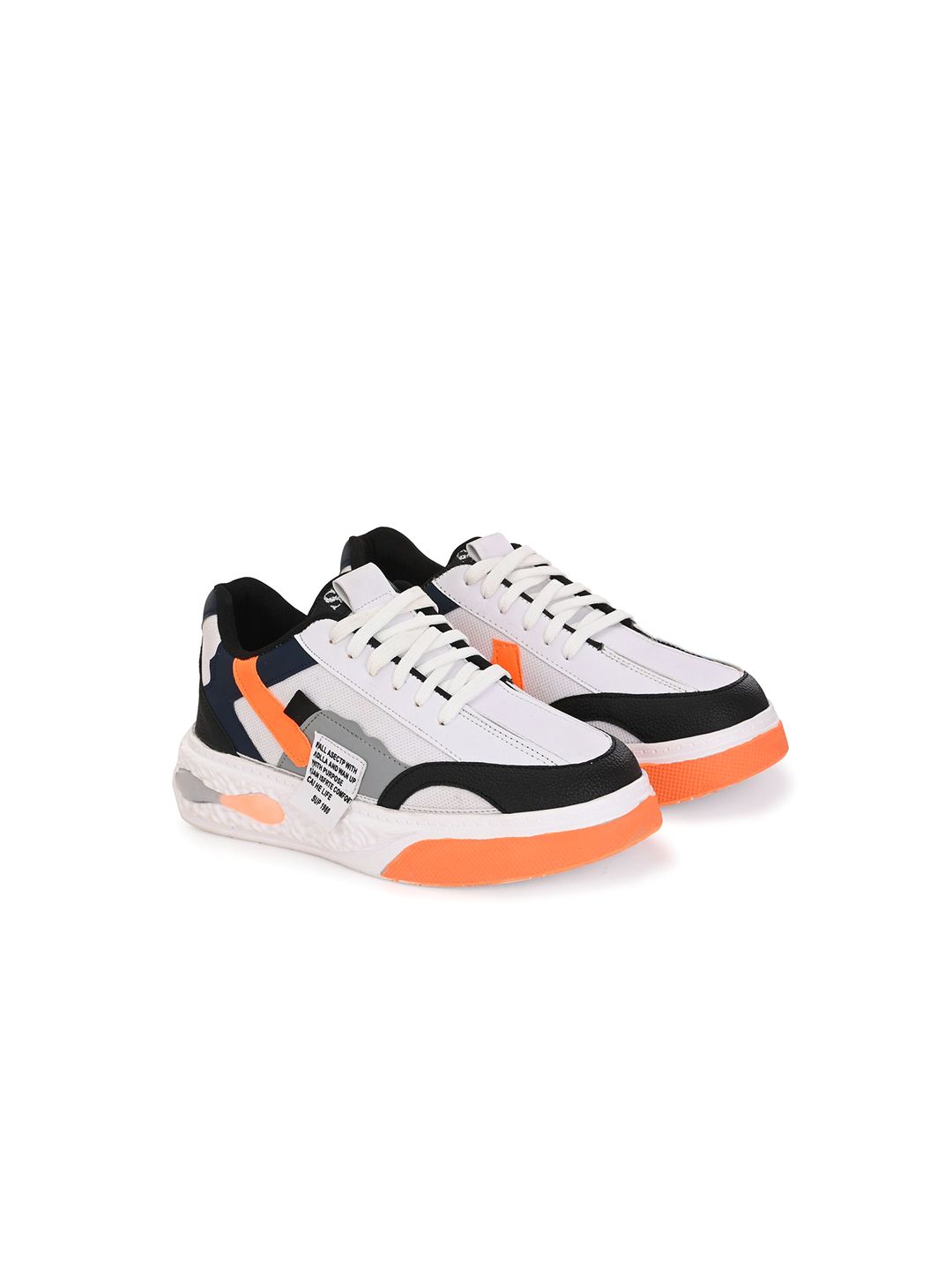 K Footlance Boys Lace-Ups Colourblocked Sneakers