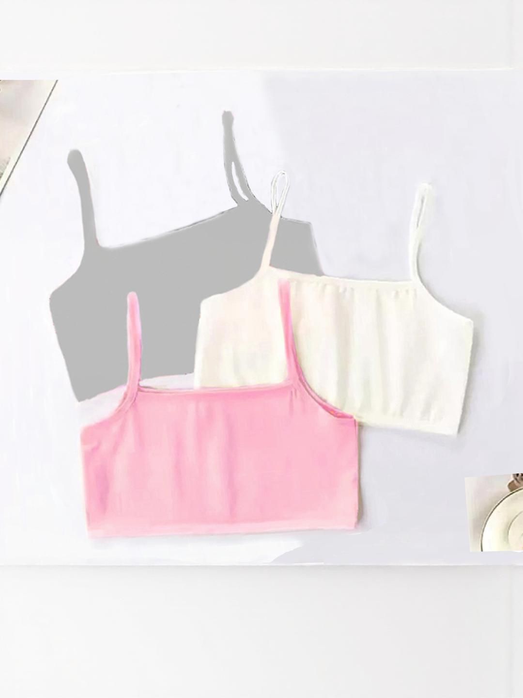 BRAAFEE Girls Beginners Non Padded Teenager Full Coverage Cotton Bra