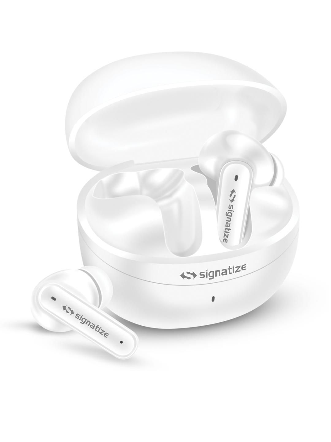 SIGNATIZE Wireless Bluetooth In Ear Earbuds &35H Playtime 4 Mic Clear Calling Bluetooth
