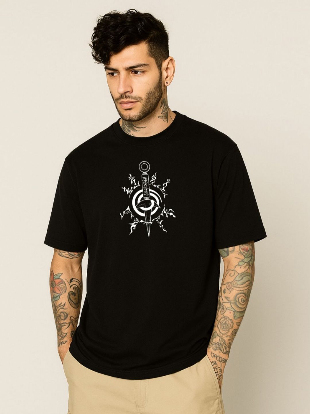Be Crazy Men Graphic Printed Cotton T-shirt