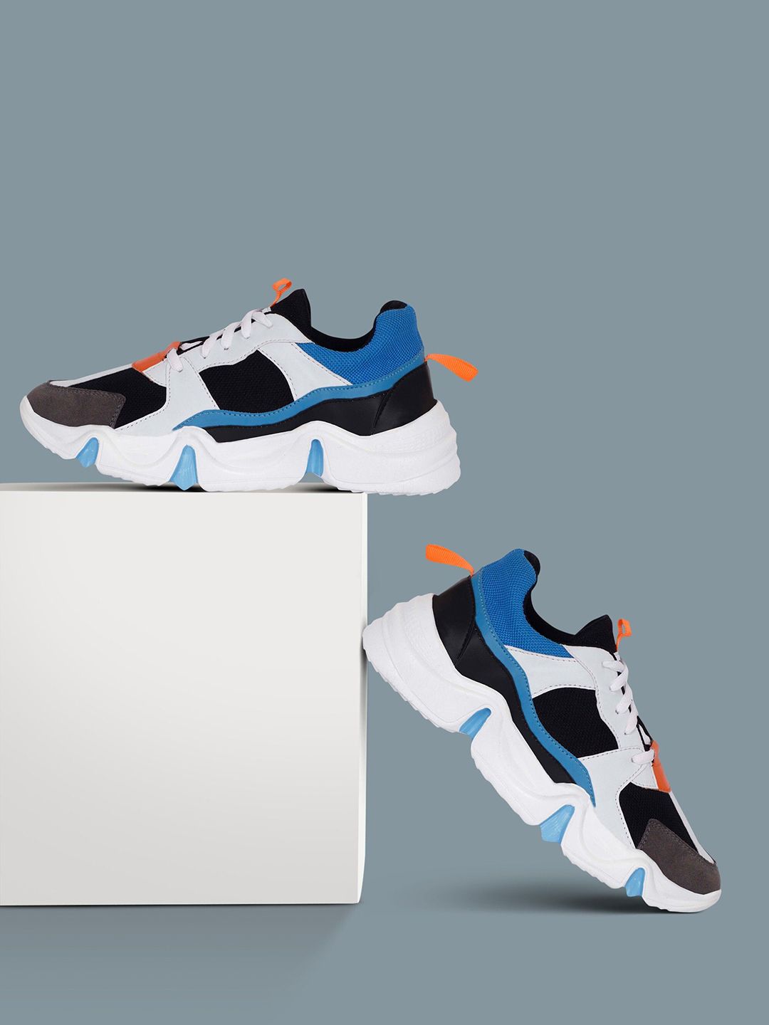 K Footlance Boys Colourblocked Lace-Ups Sneakers