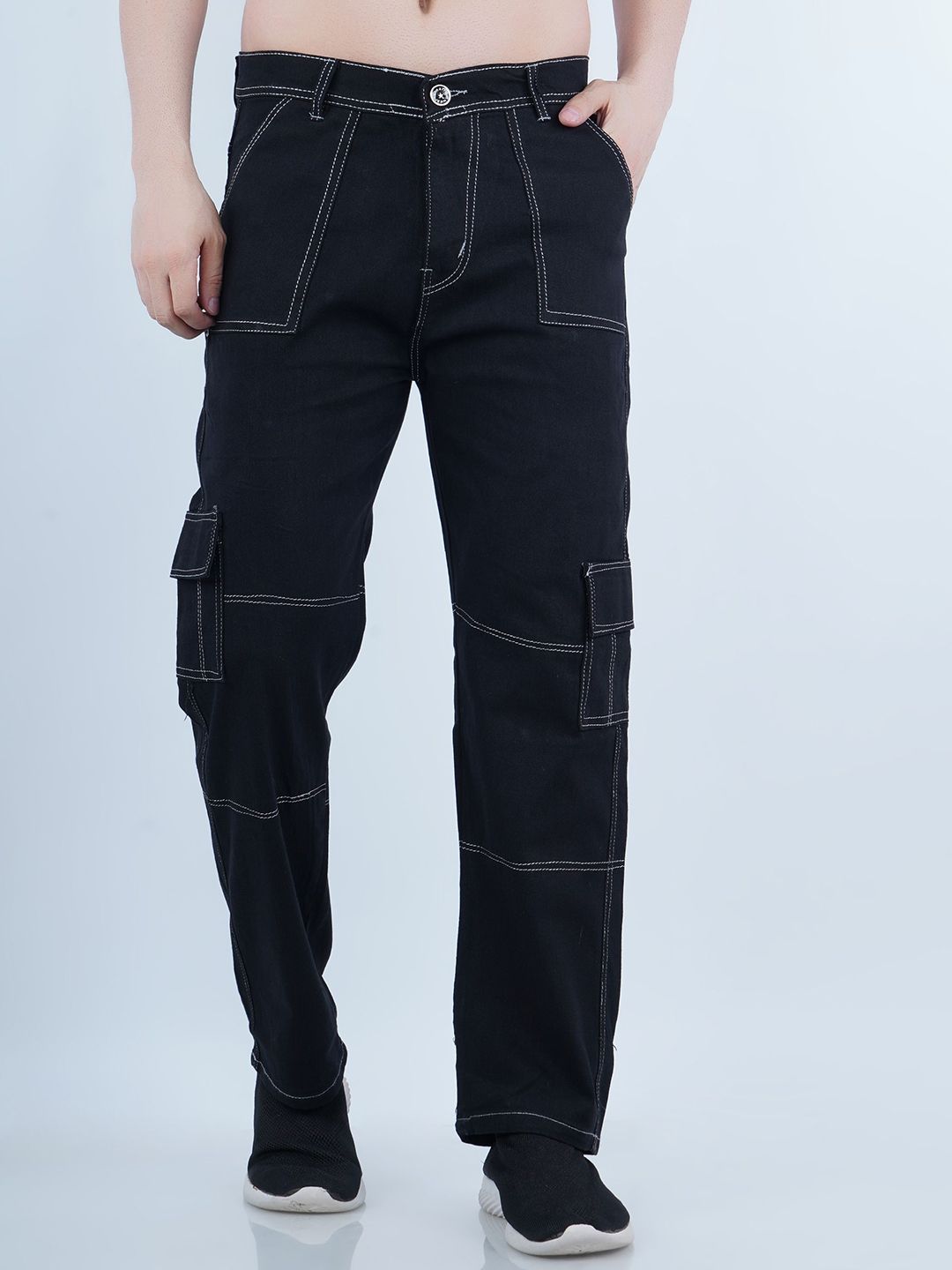 Moda Rapido Men Classic Straight Fit Mid-Rise Light Fade Stretchable Jeans