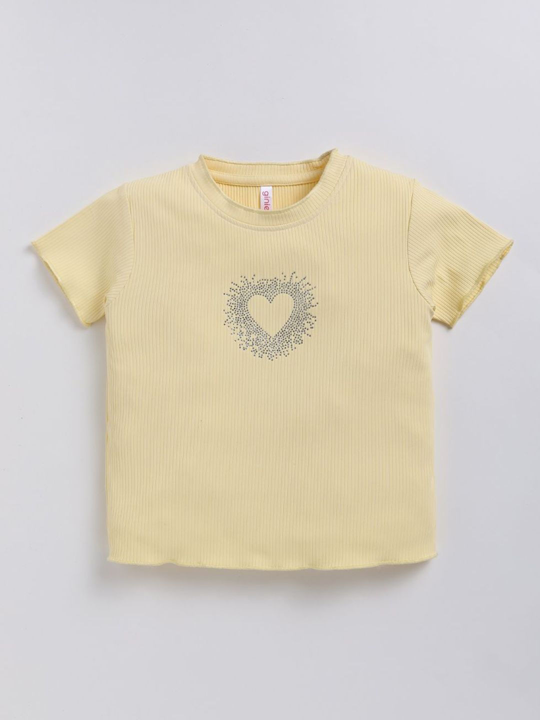 giniekids Girls Striped Round Neck Top
