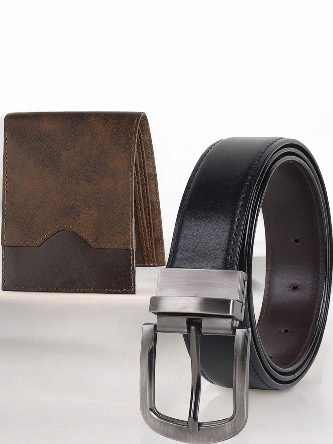 Provogue Men Wallet and Belt Accessory Gift Set