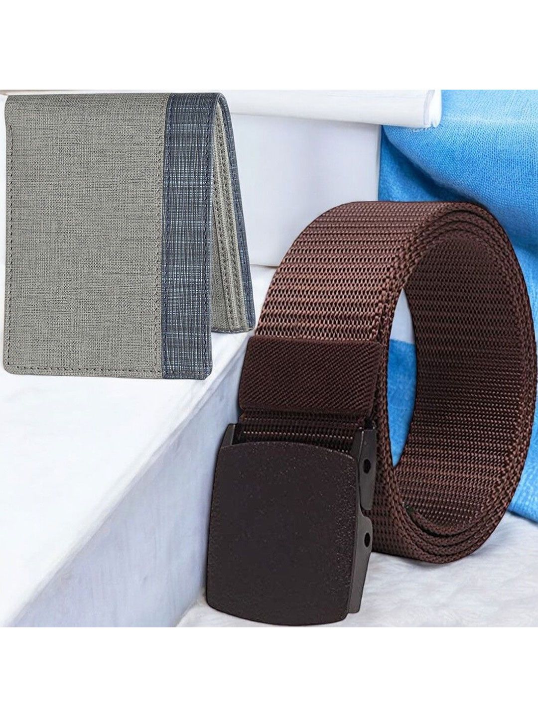 Metronaut Men Accessory Gift Set of Wallet and belt