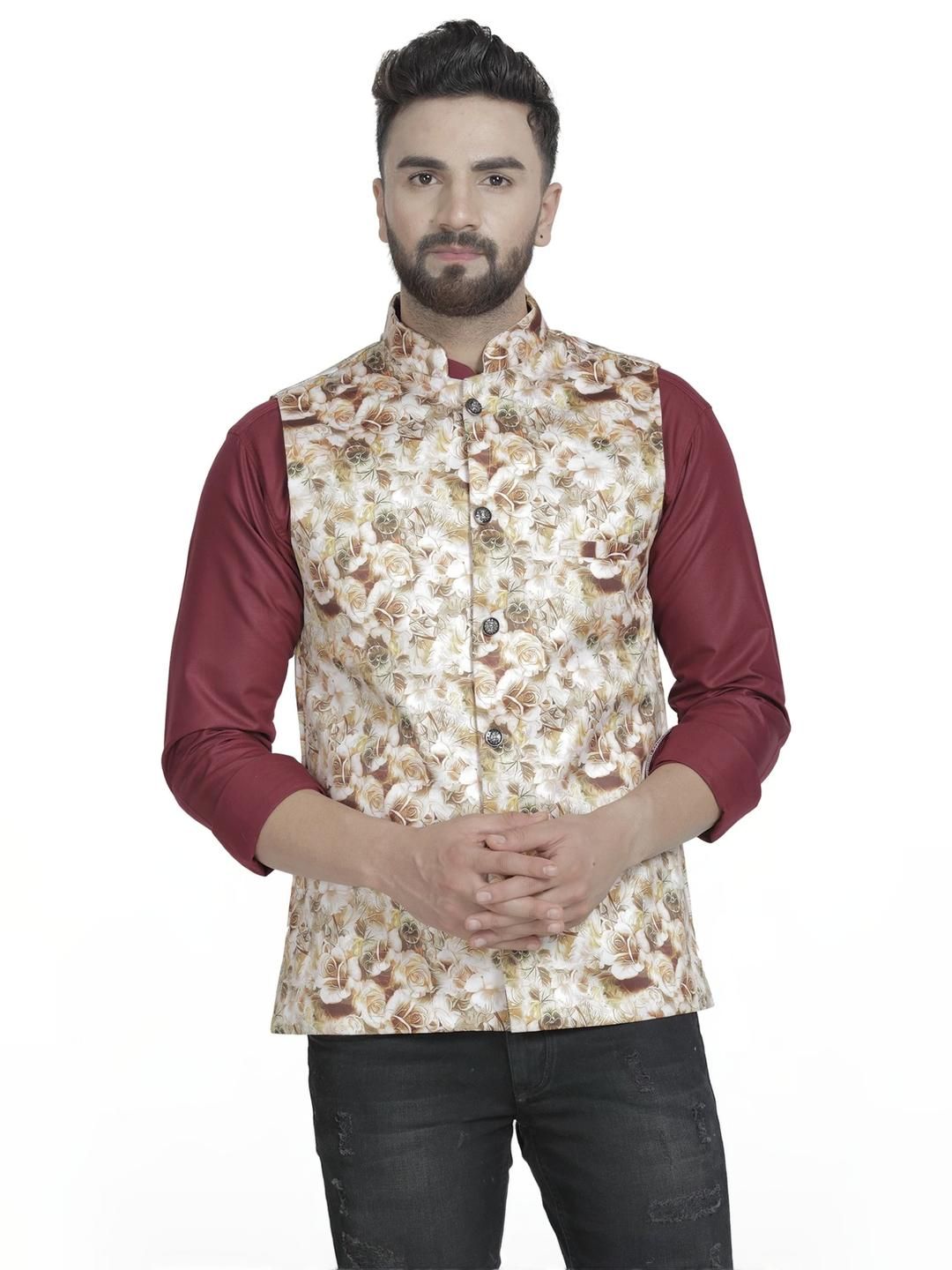 B BEN Sleeveless Printed Men Jacket ()