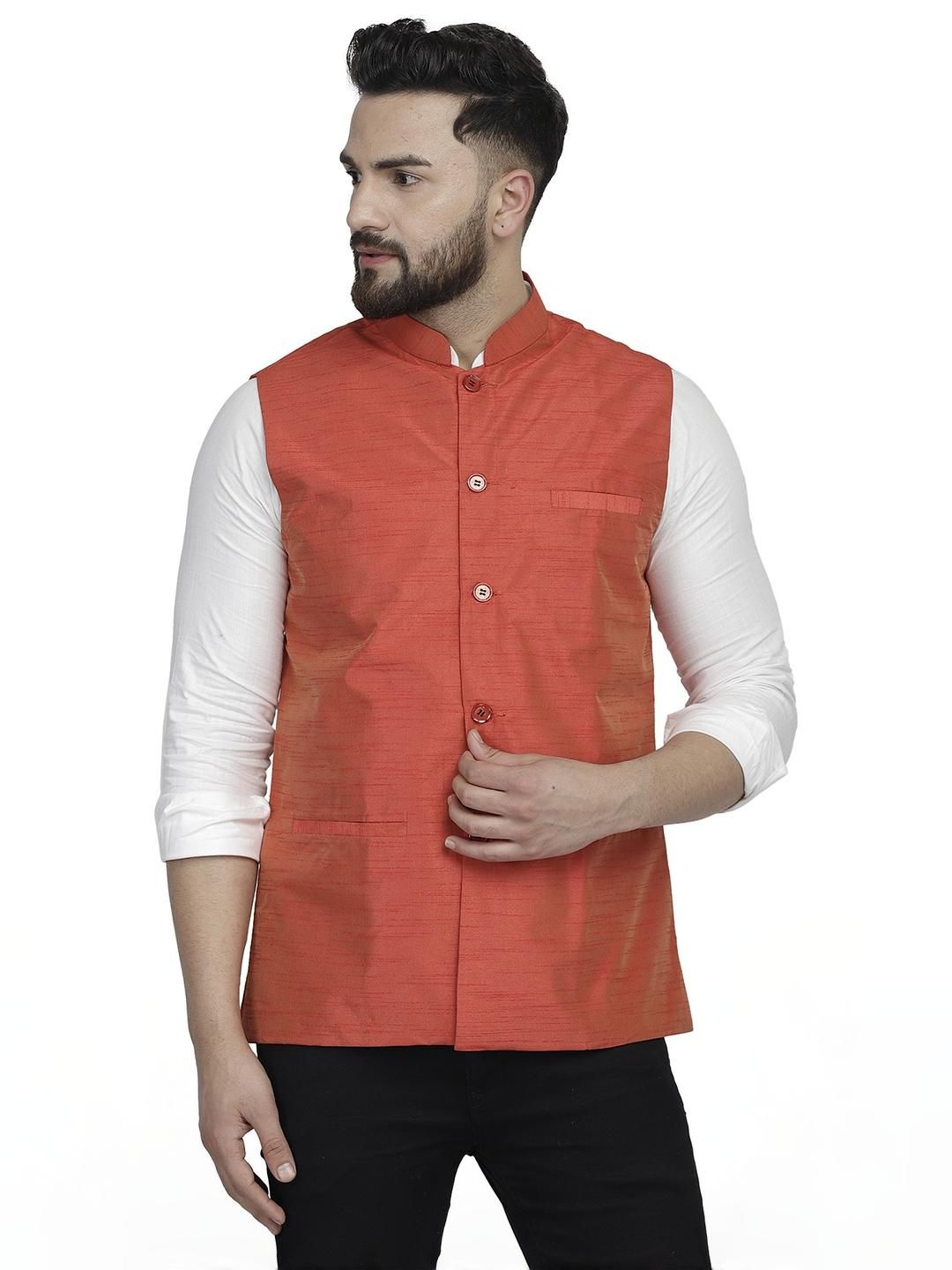 B BEN Sleeveless Self Design Men Jacket ()