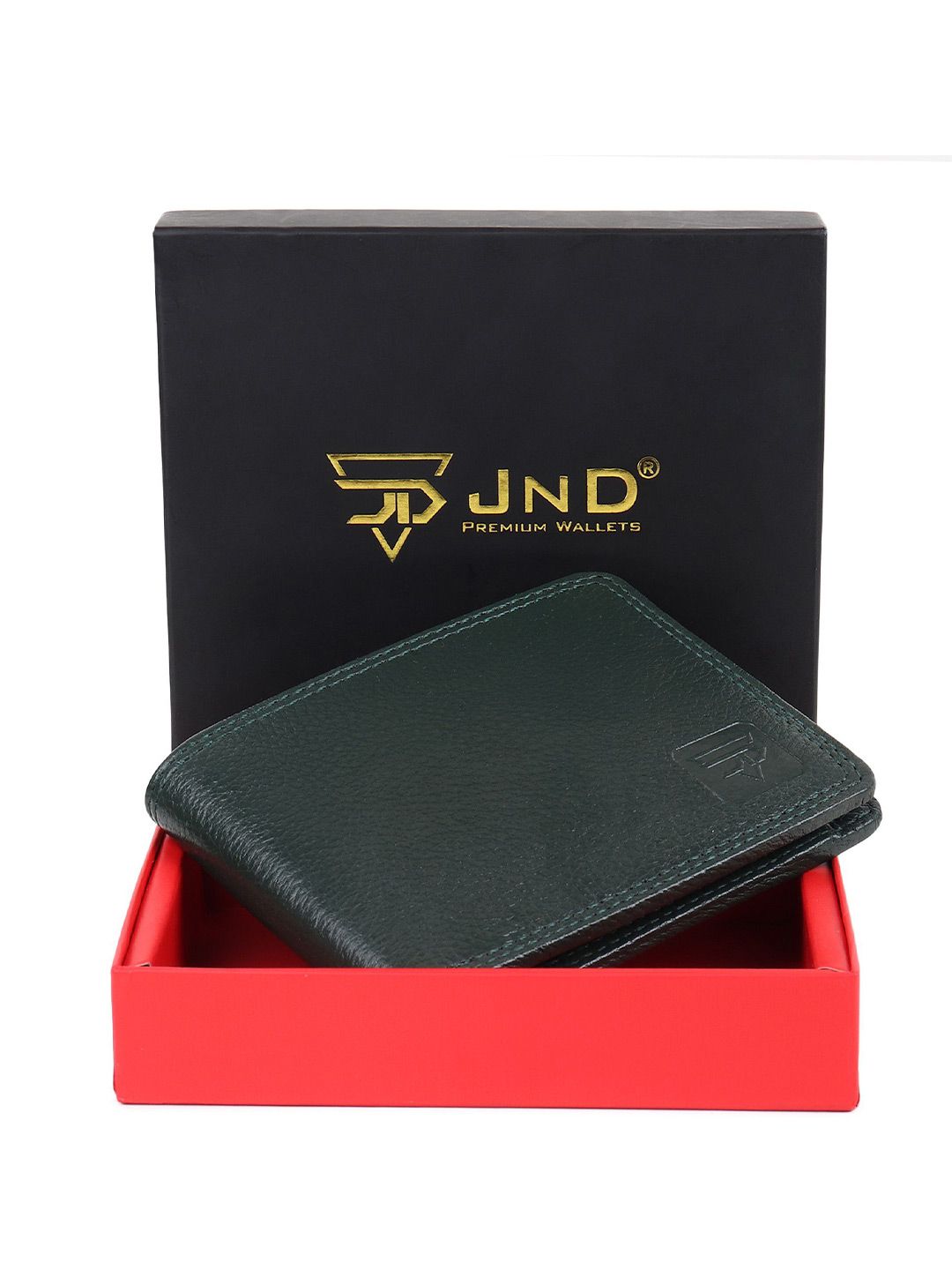 JND Men Textured Two Fold Wallet