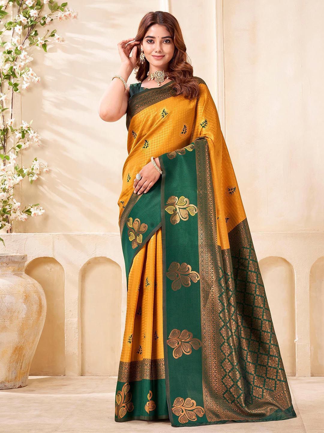 Mitera Woven Design Zari Saree