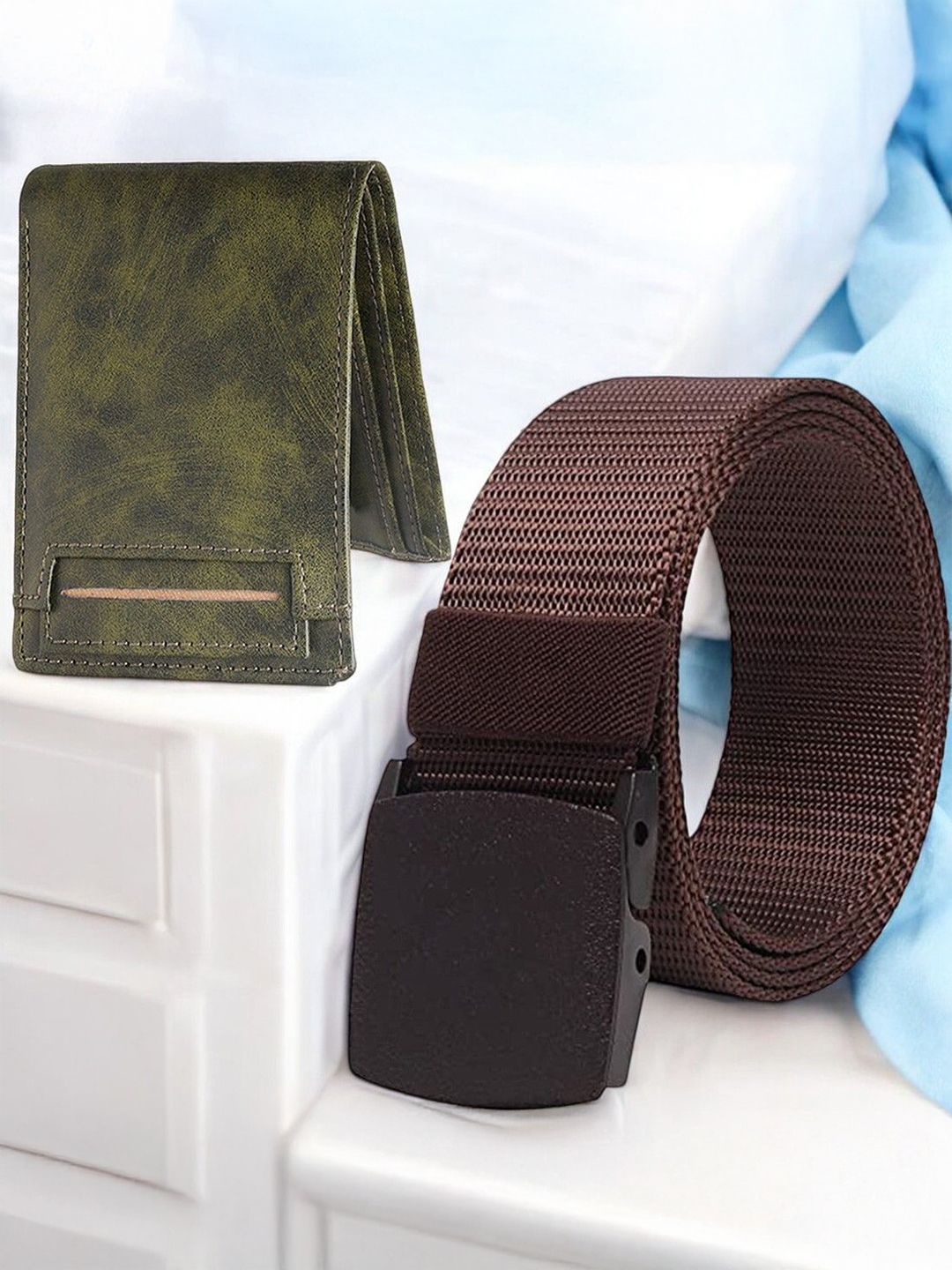 Metronaut Men Wallet and Belt Accessory Gift Set