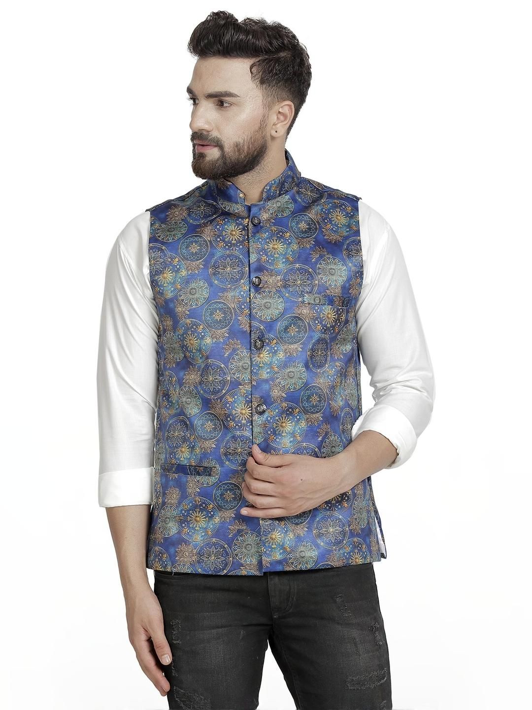 B BEN Sleeveless Printed Men Jacket ()