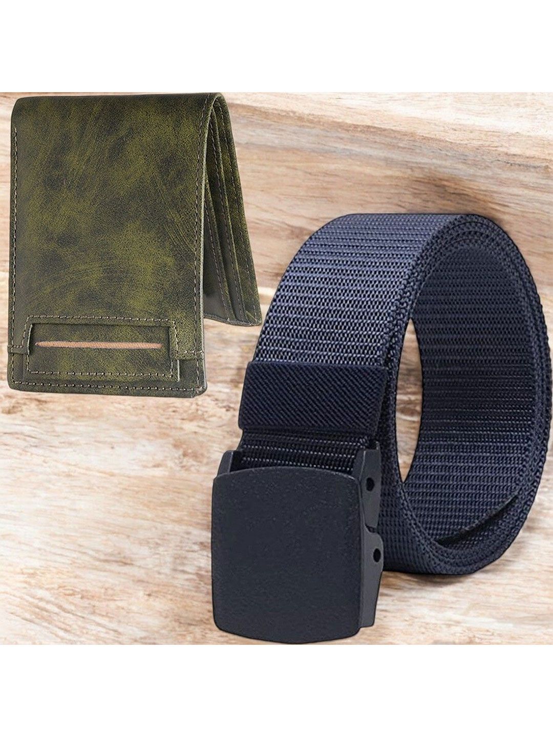 Metronaut Men Wallet and Belt Accessory Gift Set