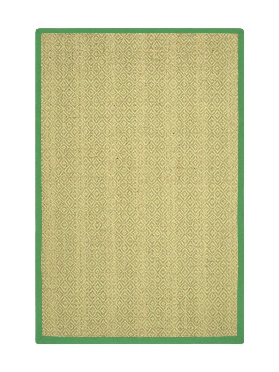 Saral Home Saral Home Green Geometric Textured Anti-Skid Carpet