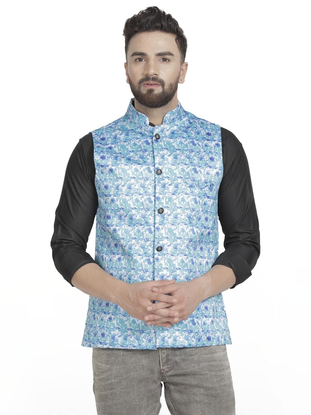 B BEN Sleeveless Printed Men Jacket ()