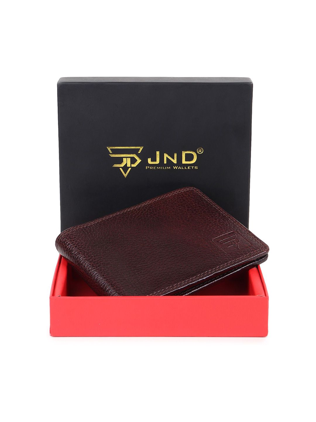 JND Men Textured Two Fold Wallet