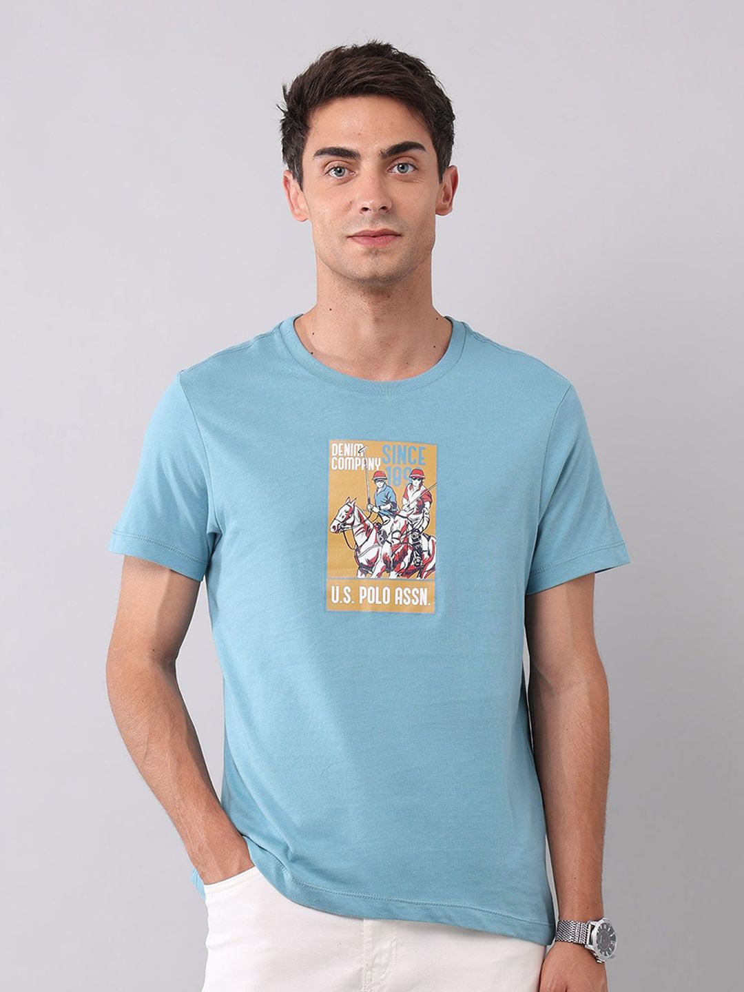 U.S. Polo Assn. Denim Co. Men Graphic Printed T-shirt