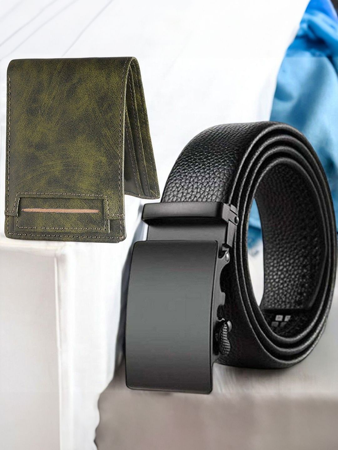 Metronaut Men Accessory Gift Set of Wallet and belt