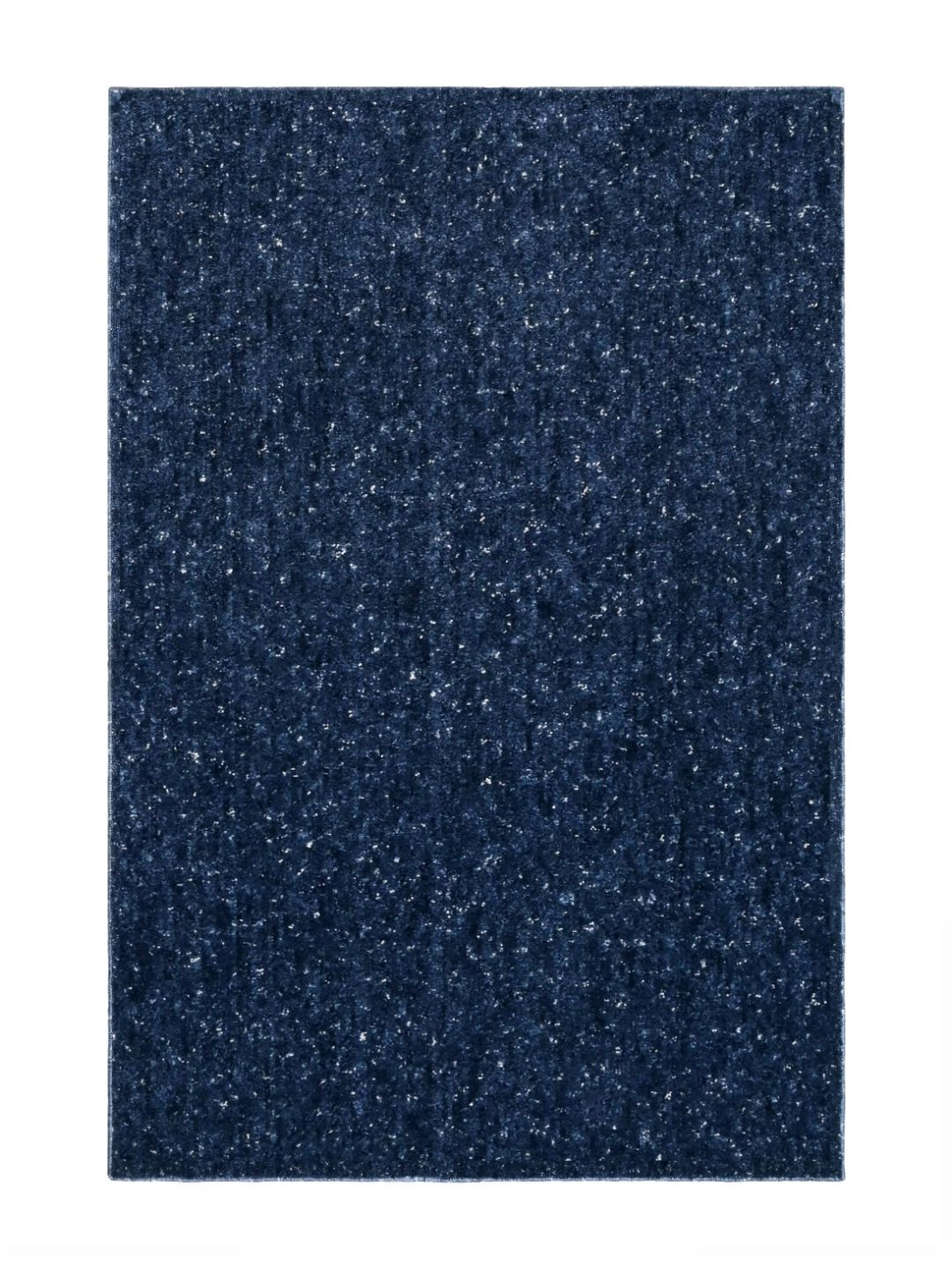 Saral Home Saral Home Blue Abstract Textured Anti-Skid Microfiber Shaggy Carpet