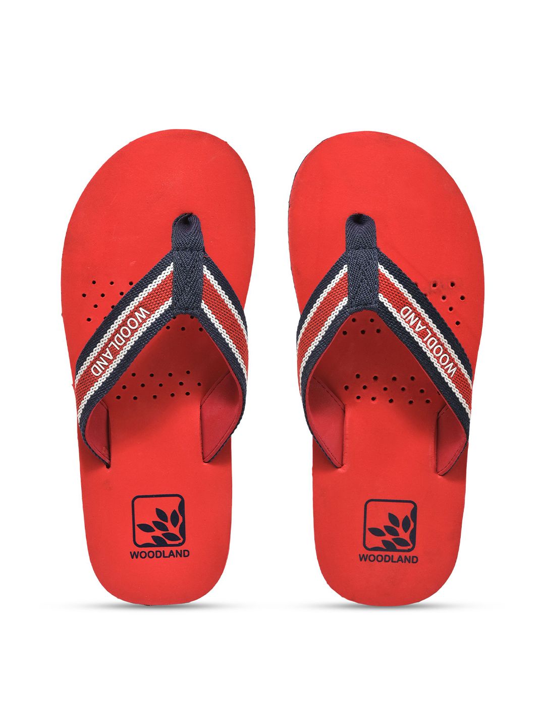 Woodland Men Printed Thong Flip-Flops