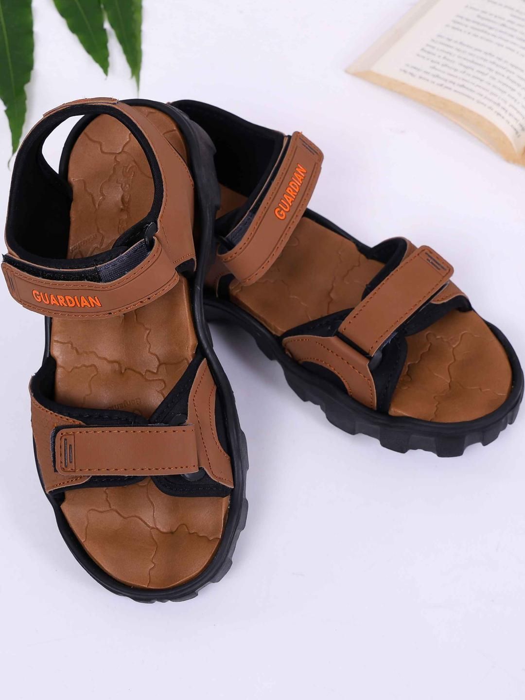 Style Height Men Tan Synthetic Sandals