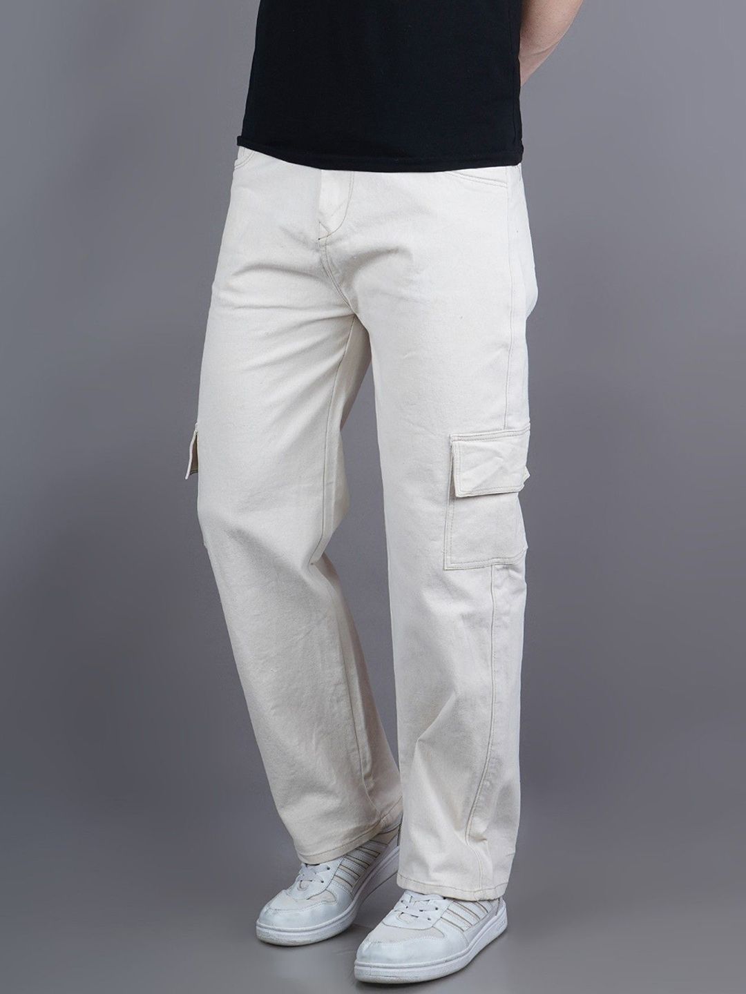 Moda Rapido Men Classic Relaxed Fit Mid-Rise Cotton Denim Stretchable Jeans