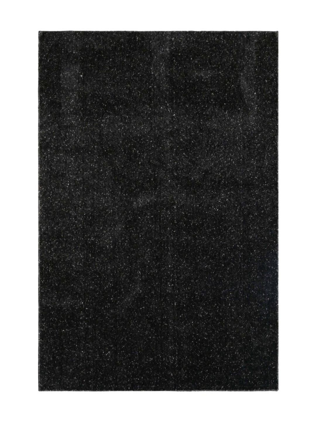 Saral Home Saral Home Black Abstract Anti-Skid Microfiber Shaggy Carpet