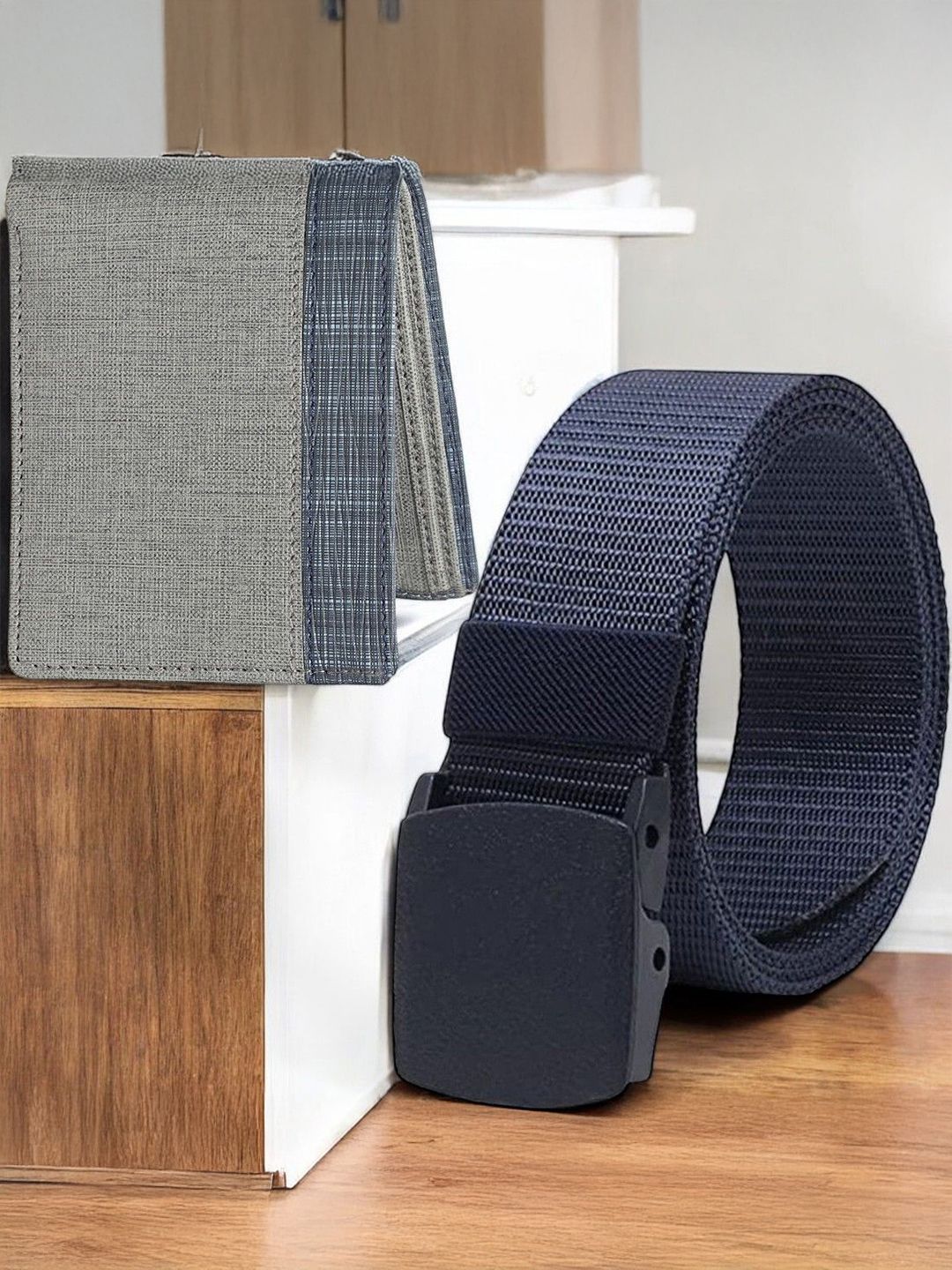 Metronaut Men Wallet and Belt Accessory Gift Set