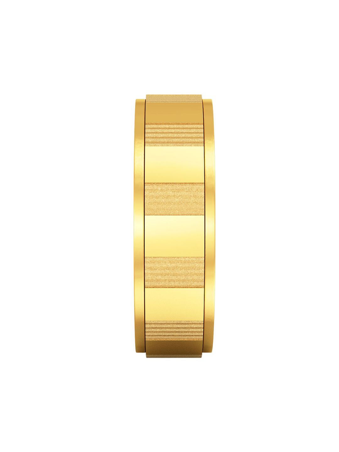 Buy Joyalukkas Men 22 Kt Yellow Gold Opulent Stripe Texture Ring