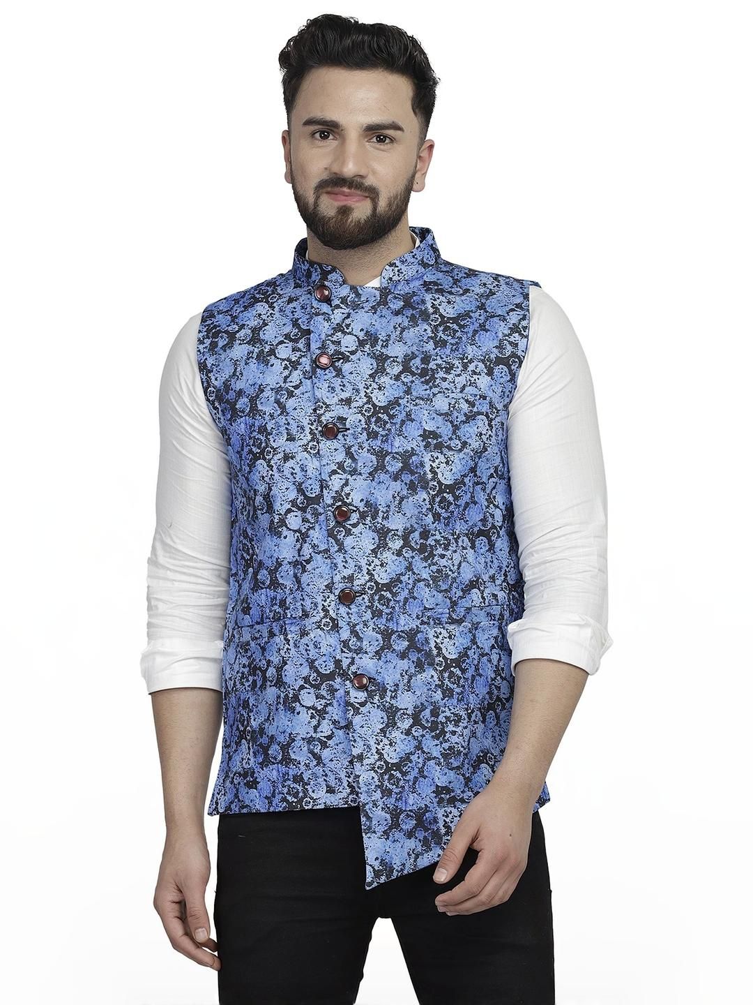 B BEN Sleeveless Printed Men Jacket ()