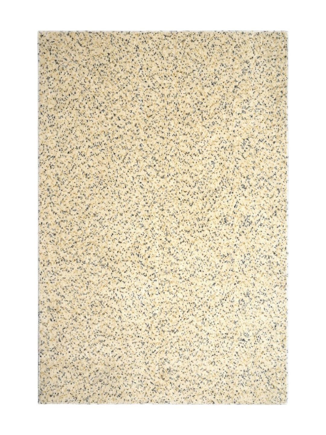 Saral Home Saral Home White Abstract Textured Anti-Skid Microfiber Shaggy Carpet