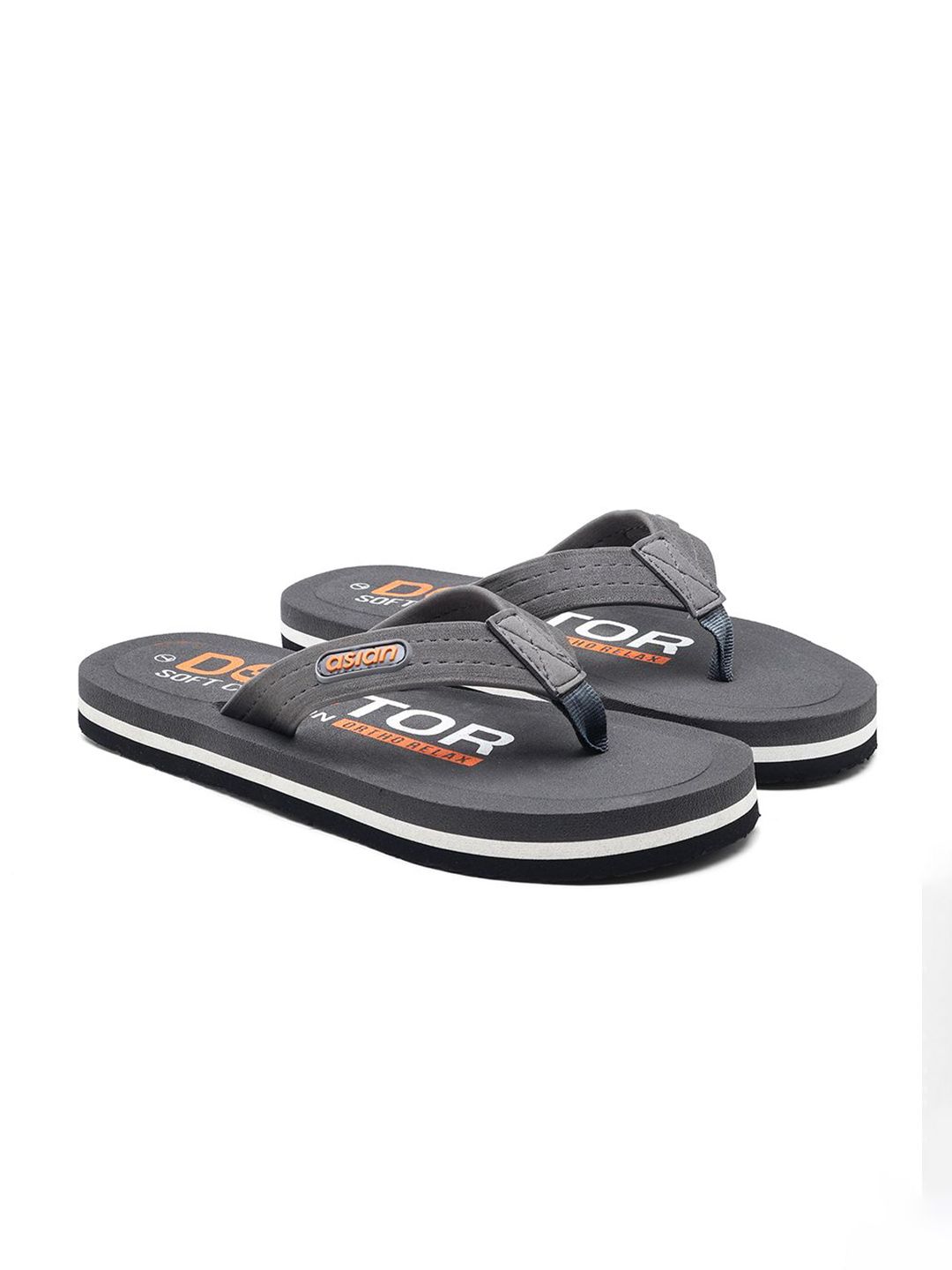 ASIAN Men Printed Thong Flip-Flops