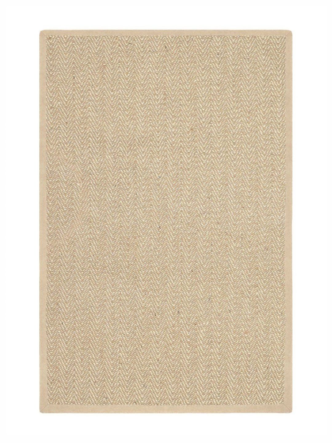 Saral Home Saral Home Beige Geometric Woven Design Anti-Skid Carpet
