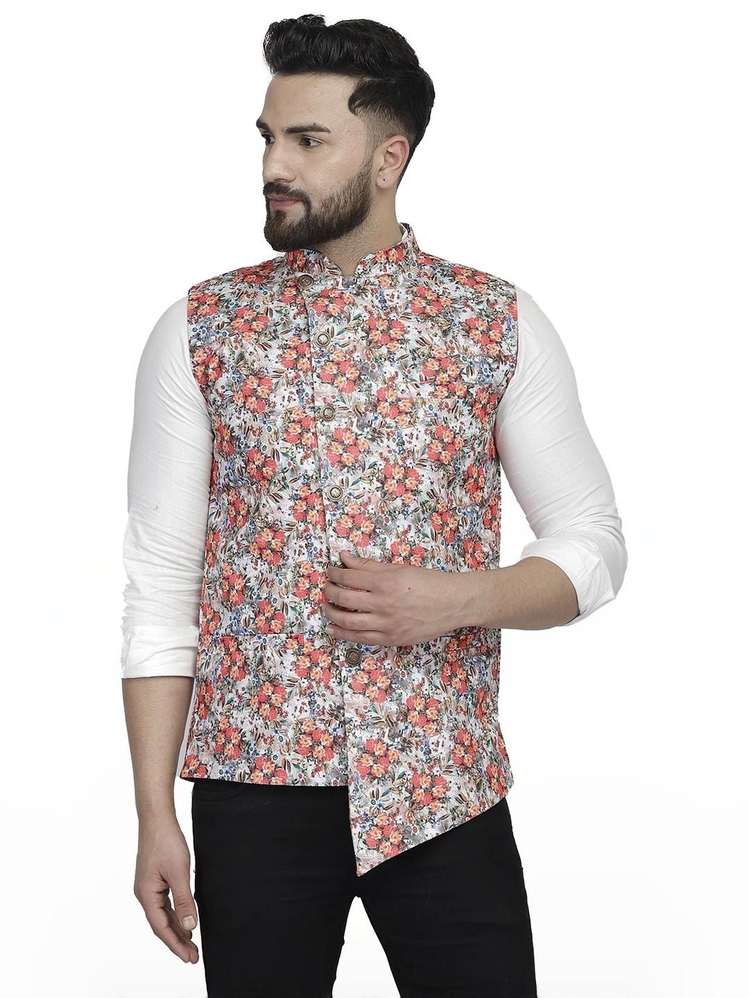 B BEN Sleeveless Printed Men Jacket ()