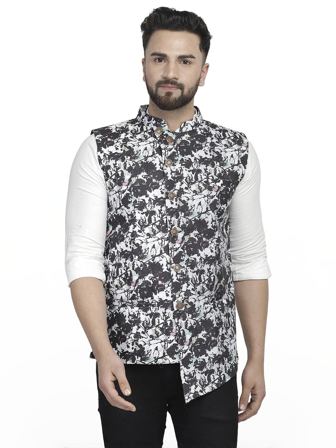 B BEN Sleeveless Printed Men Jacket ()