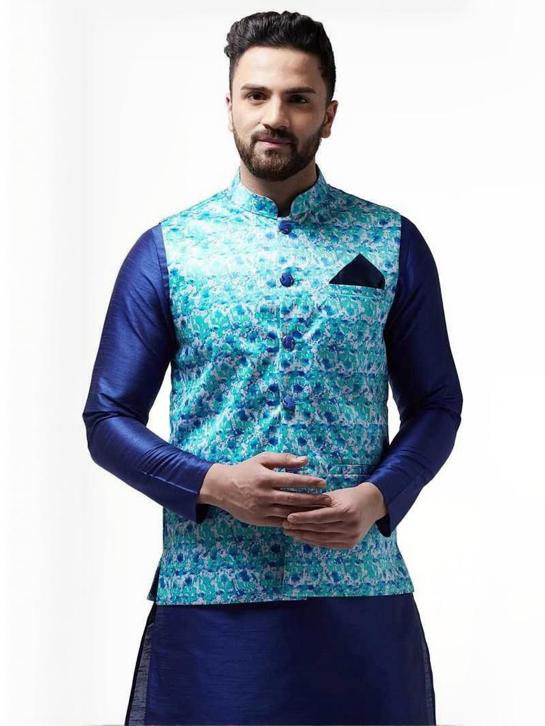 B BEN Sleeveless Self Design Men Jacket ()