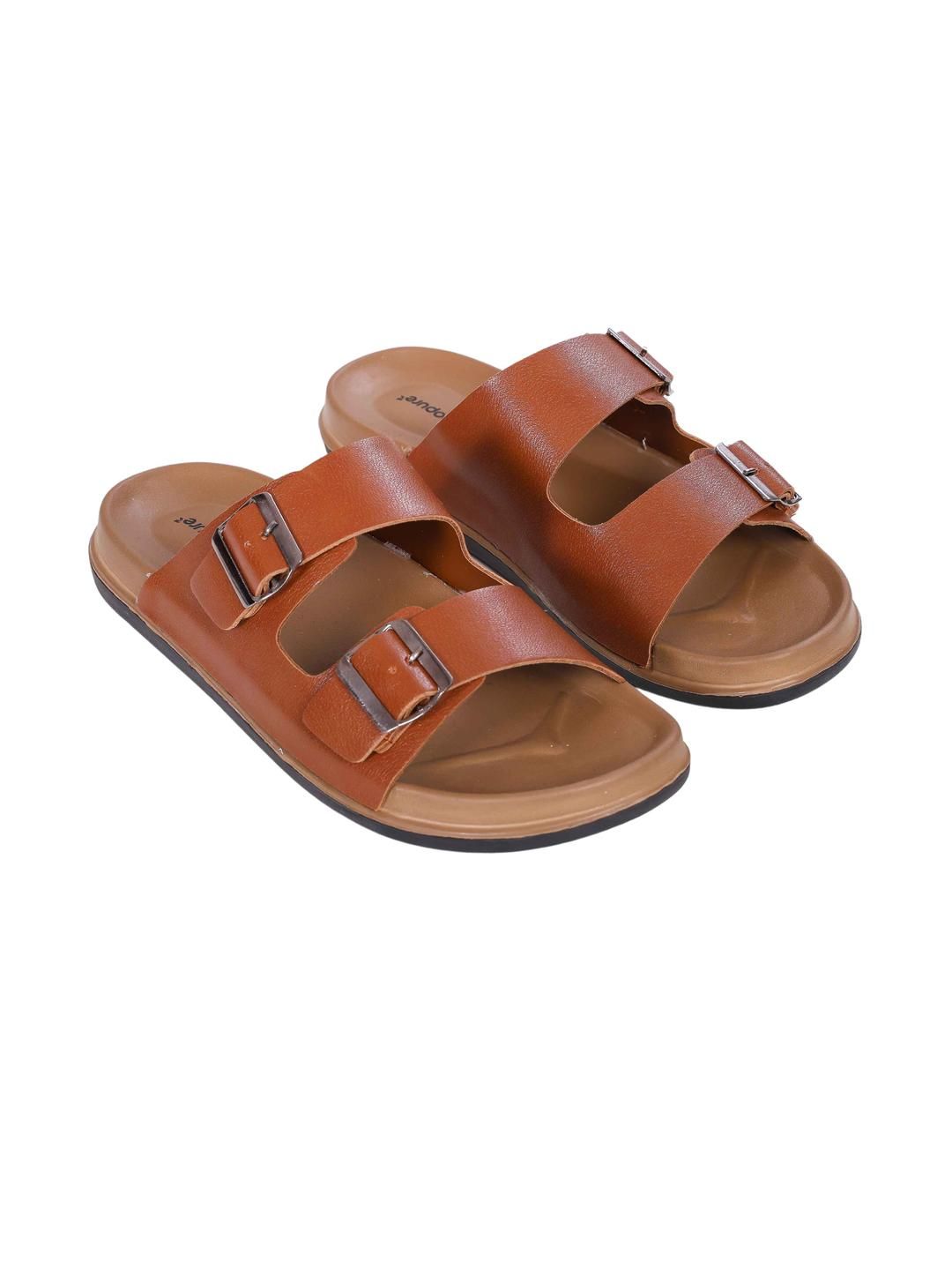 Style Height Tan Synthetic Sandals