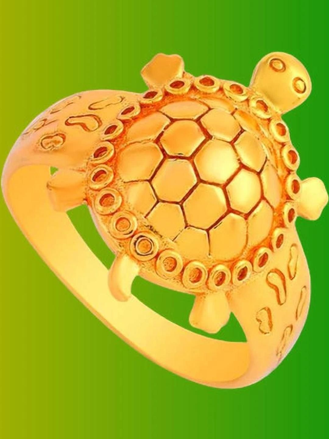 Dynamic Retail Global Gold Plated Tortoise Ring